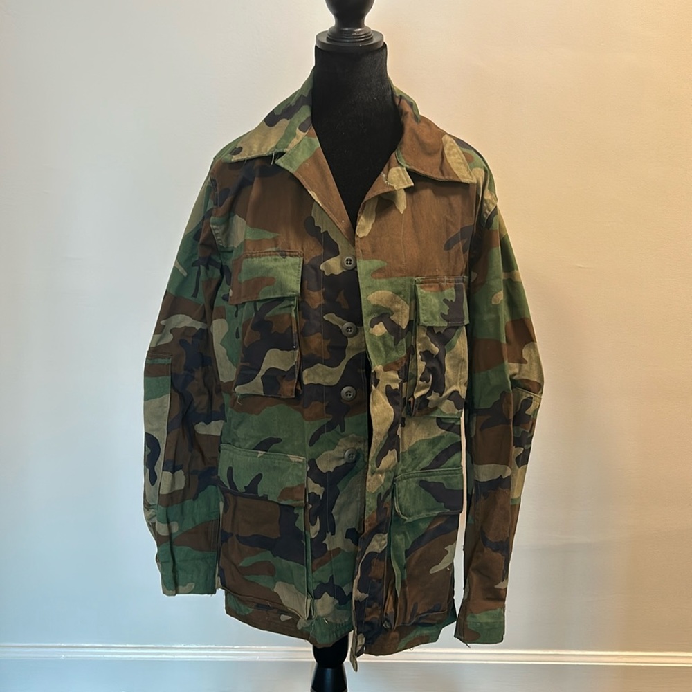 US Military Army Uniform Jacket Woodland Camo